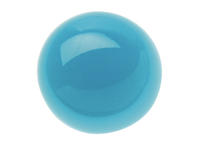 Turchese, Cabochon Rotondo 4 Mm, Stabilizzato - Immagine Standard - 1