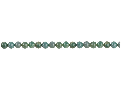 Agata Muschiata, Pietra Fine Rotonda 4 Mm, Filo Da 40 Cm - Immagine Standard - 1