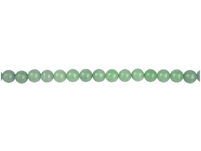 Perline Rotonde Semipreziose, Filo Di 40 Cm, 6 Mm, Avventurina, Verde - Immagine Standard - 1