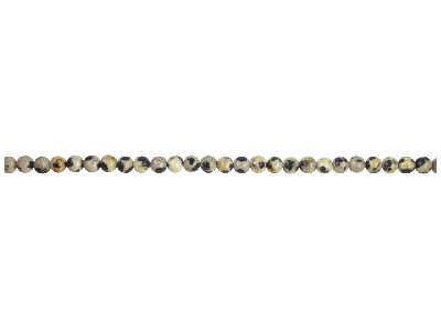 Diaspro Dalmata, Pietra Fine Rotonda 4 Mm, Filo Da 38-39 Cm - Immagine Standard - 1