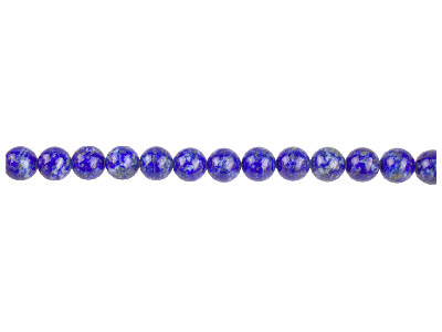 Lapislazzuli, Pietra Fine Rotonda 8mm, Filo Da 40 Cm - Immagine Standard - 1