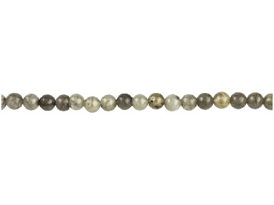 Perline Rotonde Semipreziose, Filo Di 40 Cm, 4 Mm, Labradorite - Immagine Standard - 1