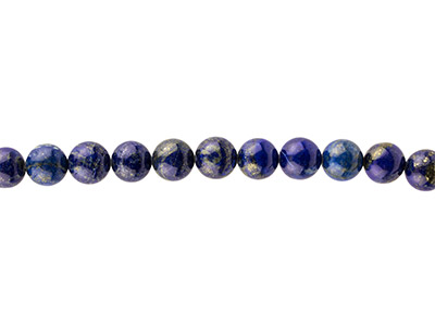 Lapislazzuli, Pietra Preziosa Rotonda 12mm, Filo Da 39 Cm - Immagine Standard - 1