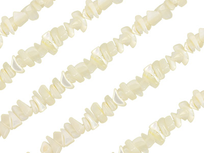 Madreperla, Pietra Fine, Forma chip, Modello Piccolo, Filo Da 40 Cm