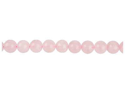 Quarzo Rosa, Pietra Fine Rotonda 10mm, Filo Da 40 Cm - Immagine Standard - 1