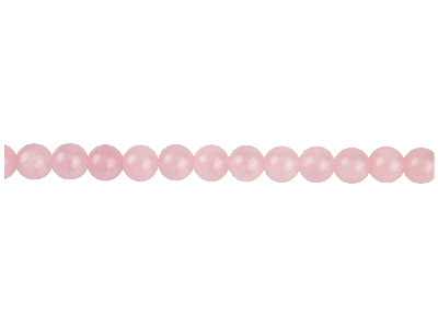 Perline Rotonde Semipreziose, Filo Di 40 Cm, 8 Mm, Quarzo Rosa - Immagine Standard - 1