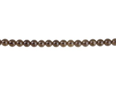 Quarzo Fum{, Pietra Fine Rotonda 6 Mm, Filo Da 40 Cm - Immagine Standard - 1