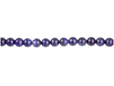 Perline Rotonde Semipreziose, Filo Di 40 Cm, 6 Mm, Sodalite - Immagine Standard - 1