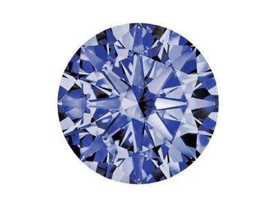 Nanogemme Preciosa, The Alpha Round Brilliant, 1 Mm, Tanzanite