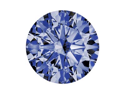 Nanogemme Preciosa, The Alpha Round Brilliant, 2,5 Mm, Tanzanite