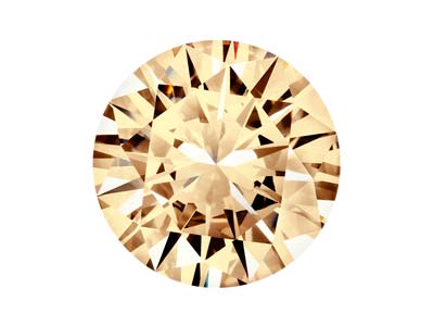 Zirconia Cubica Preciosa, The Alpha Round Brilliant, 1 Mm, Champagne