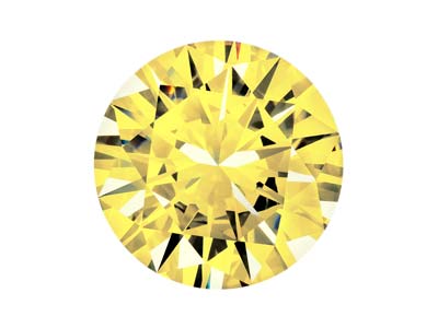 Zirconia Cubica Preciosa, The Alpha Round Brilliant, 1 Mm, Oro - Immagine Standard - 1