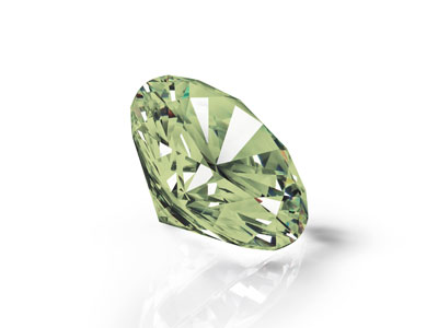 Zirconia Cubica Preciosa, The Alpha Round Brilliant, 1 Mm, Peridoto - Immagine Standard - 2