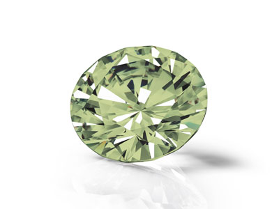 Zirconia Cubica Preciosa, The Alpha Round Brilliant, 1 Mm, Peridoto - Immagine Standard - 4