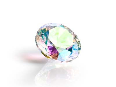 Ossido Di Zirconio, Alpha Taglio Brillante, 2,00 Mm, Arcobaleno, Preciosa - Immagine Standard - 2