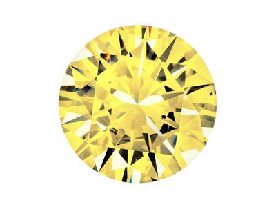 Ossido Di Zirconio, Alpha Brillant,3,00 Mm, Dorato, Preciosa - Immagine Standard - 1