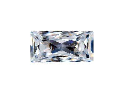 Preciosa Zirconia Cubica, Principessa Baguette, 3 X 2 Mm, Bianco