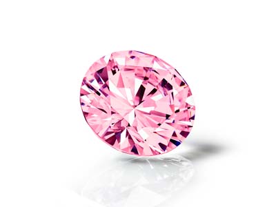 Ossido Di Zirconio, Alpha Taglio Brillante, 4,00 Mm, Rosa, Preciosa - Immagine Standard - 3