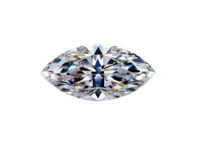 Preciosa Zirconia Cubica, Diamante Marquise, 5 X 2,5 Mm, Bianco - Immagine Standard - 1