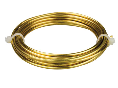 Beadalon Artistic Wire, 2,50 Mm, Filo Di Ottone Anti-taratura, Bobina Da 1,50 Metri - Immagine Standard - 2