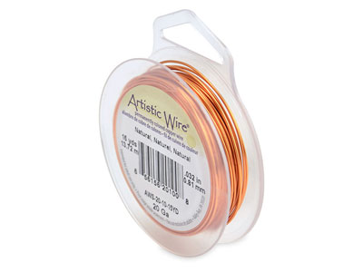 Beadalon Artistic Wire, Filo Di Rame Naturale Da 0,81 Mm, Bobina Da 13,70 Metri