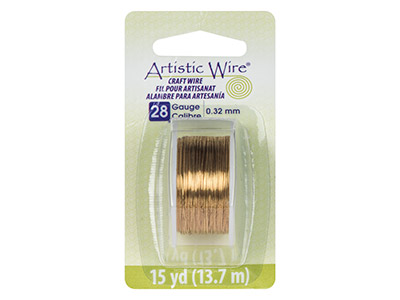 Beadalon Artistic Wire, 0,32 Mm, Filo Di Ottone Anti-taratura, Bobina Da 13,70 Metri - Immagine Standard - 3