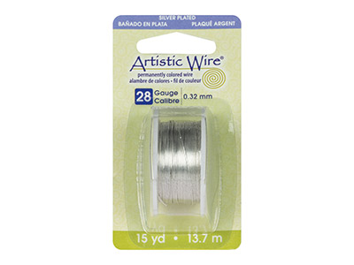 Beadalon Artisticwire Filo Placcatoargento 0,32 Mm, Bobina Da 13,70 M Etri - Immagine Standard - 3