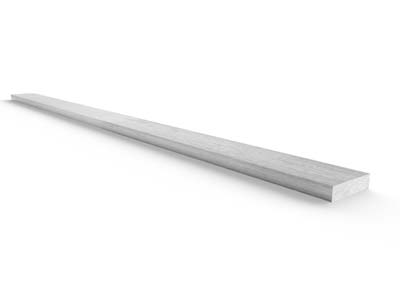 Filo Di Rame Piatto 0,75 X 3 Mm, Argentato Anti-tarnish, Beadalon Artistic Wire, 0,91 Metri - Immagine Standard - 2