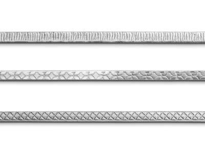 Beadalon Artistic Wire Pattern Flat Tarnish Resistant Sil 0.58mm X 4.6mm X 152mm - Immagine Standard - 2