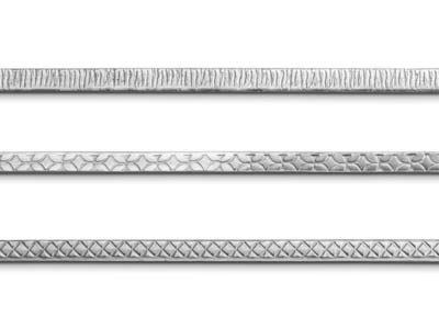 Beadalon Artistic Wire Pattern Flat Tarnish Resistant Sil 0.58mm X 4.6mm X 152mm - Immagine Standard - 2