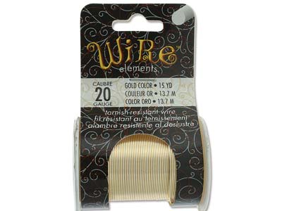 Filo Di Rame Semiduro Anti-ossidazione Dorato, 0,80 Mm, Bobina Da 13,70 Metri