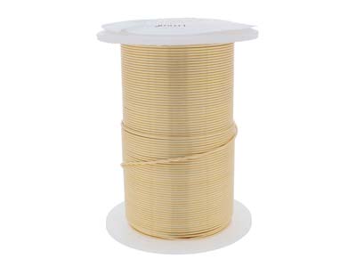 Wire Elements, 22 Gauge, Gold Colour, Tarnish Resistant, Medium Temper, 20yd/18.29m - Immagine Standard - 3