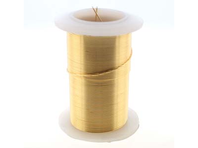 Wire Elements, 24 Gauge, Gold Colour, Tarnish Resistant, Medium Temper, 30yd/27.43m - Immagine Standard - 3