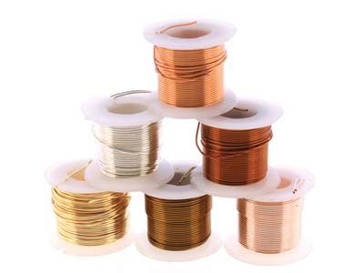 Wire Elements, 24 Gauge, Pk 6 Assorted Colours, Tarnish Resistant, Med Temper, 6yd/5.49m - Immagine Standard - 2