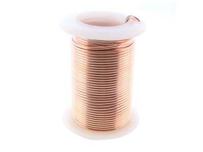 Filo Di Rame Semiduro Anti-ossidazione Color Oro Rosa, 1 Mm, Bobina Da9,10 Metri - Immagine Standard - 3