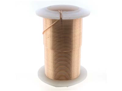 Wire Elements, 24 Gauge, Rose Gold Colour, Tarnish Resistant, Medium Temper, 30yd/27.43m - Immagine Standard - 3