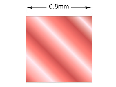 Filo Quadrato Rame Ricotto 0,80 Mm,bobina Da 7,50 Metri - Immagine Standard - 2