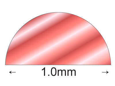 Filo Di Rame A Mezza Asta 1/2 Duro,1,00 X 0,50 Mm, Bobina Da 7,50 Met Ri - Immagine Standard - 2