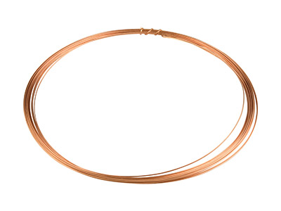 Filo Di Rame A Mezza Asta 1/2 Duro,0,60 X 0,30 Mm, Bobina Da 7,50 Met Ri - Immagine Standard - 1
