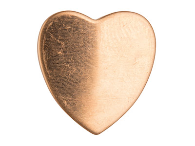 Semilavorato In Rame, Semilavorato A Forma Di Cuore 18 Mm, Confezione Da 6 - Immagine Standard - 2