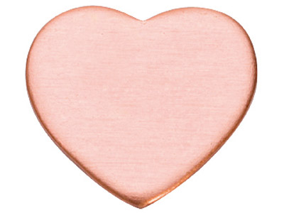 Rame-Grezzo,-Flan-A-Forma-Di-Cuore-12...