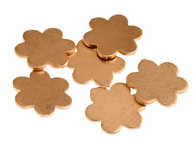 Rame Grezzo, Marguerite Flan 14mm, Confezione Da 6 - Immagine Standard - 1