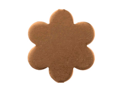 Rame Grezzo, Marguerite Flan 14mm, Confezione Da 6 - Immagine Standard - 2