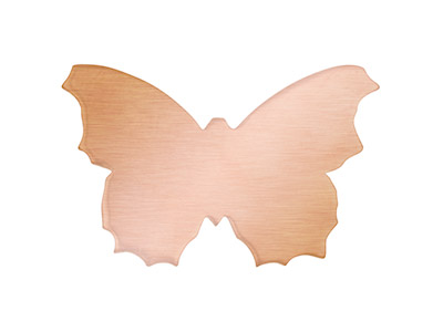 Ebauche In Rame, Flan Farfalla 33,50 X 21,50 Mm, Confezione Da 6