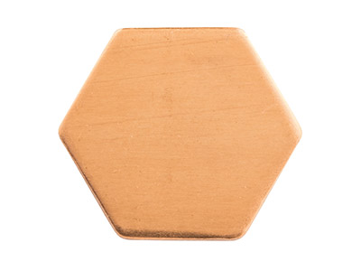 Pezzo Base In Rame, Forma Esagonale18 X 20 Mm, Confezione Da 6 - Immagine Standard - 2