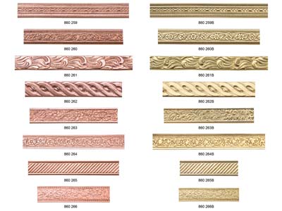 Striscia Di Rame, Modello Intrecciato, 6,40 X 0,80 X 910 Mm, Pezzo - Immagine Standard - 3