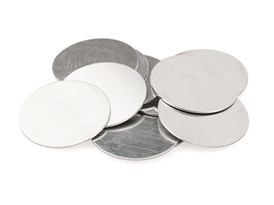 Pezzo Grezzo Di Alluminio, Flan Rotondo 31,70 Mm, Impressart, Confezione Da 8 - Immagine Standard - 2