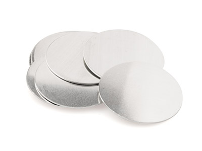 Pezzo Grezzo Di Alluminio, Flan Rotondo 38,10 Mm, Impressart, Confezione Da 6 - Immagine Standard - 2
