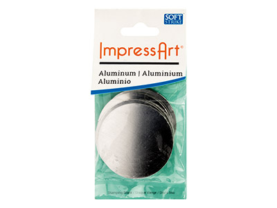 Pezzo Grezzo Di Alluminio, Flan Rotondo 38,10 Mm, Impressart, Confezione Da 6 - Immagine Standard - 3