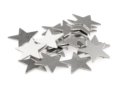 Semilavorato In Alluminio, Stella 22,30 X 0,80 Mm, Impressart, Confezione Da 18 - Immagine Standard - 2